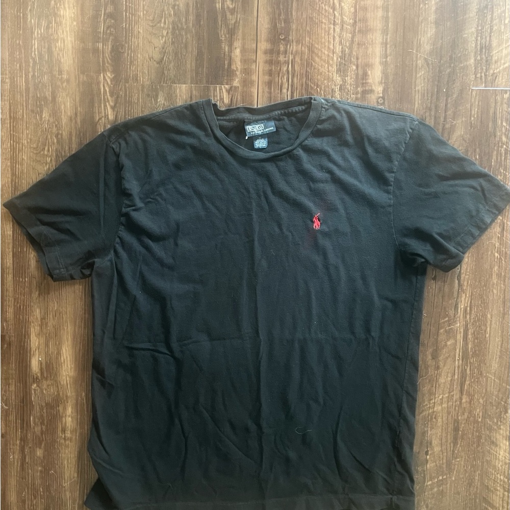 🎉HP🎉 Ralph Lauren Black Tee with Red Emblem - Picture 4 of 9